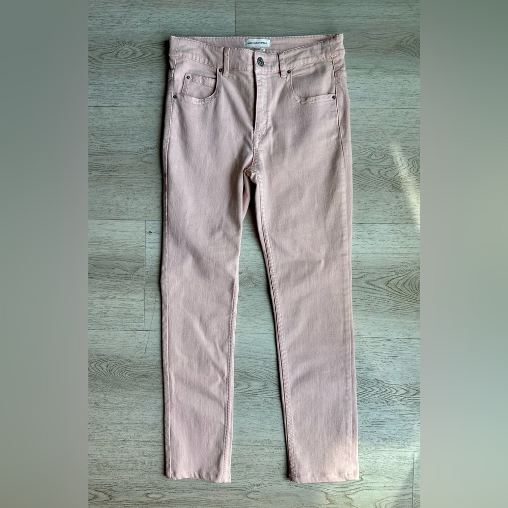 Isabel Marant Etoile Women's Light Pink Skinny Jeans with Pockets. Size 38/Med